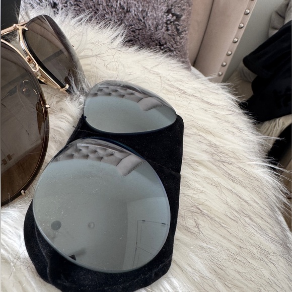 Authentic Porsche Design Aviator Sunglasses with Case. P8478 Sz 69 - Picture 5 of 14